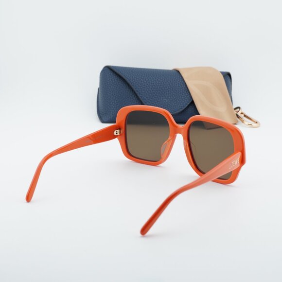 Loewe LW40134U 42E Square Sunglasses – Orange\\ Brown